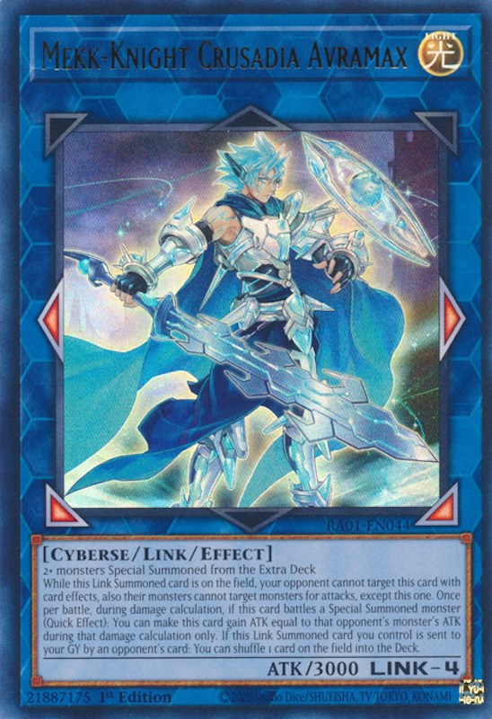 Mekk-Knight Crusadia Avramax (UR) (RA01-EN044) - 25th Anniversary Rarity Collection 1st Edition