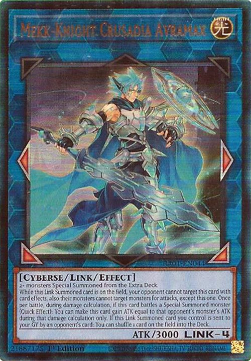 Mekk-Knight Crusadia Avramax (PUR) (RA01-EN044) - 25th Anniversary Rarity Collection 1st Edition