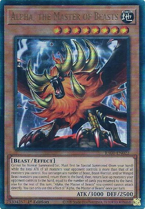 Alpha, the Master of Beasts (PUR) (RA01-EN022) - 25th Anniversary Rarity Collection 1st Edition