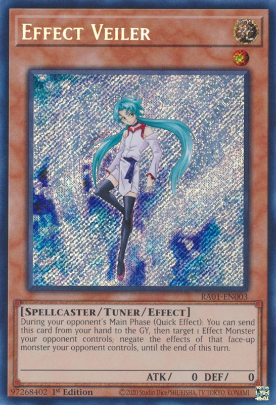 Effect Veiler (Secret Rare) (RA01-EN003) - 25th Anniversary Rarity Collection 1st Edition