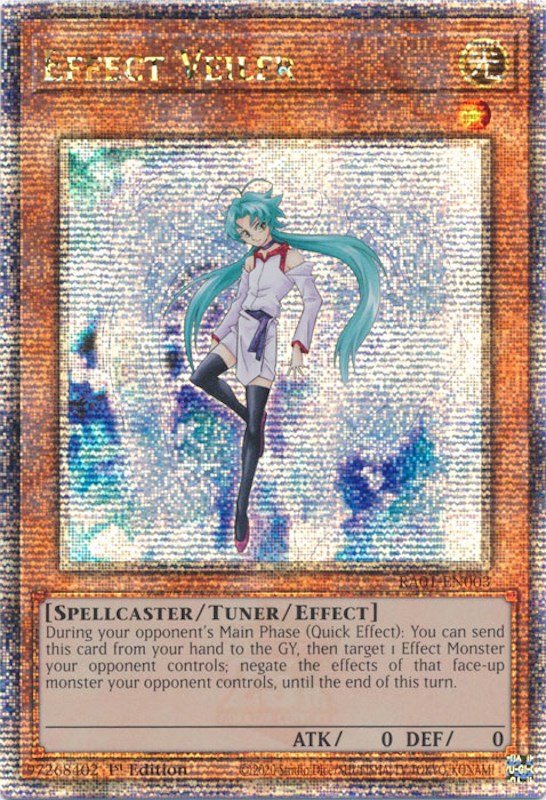 Effect Veiler (Quarter Century Secret Rare) (RA01-EN003) - 25th Anniversary Rarity Collection 1st Edition