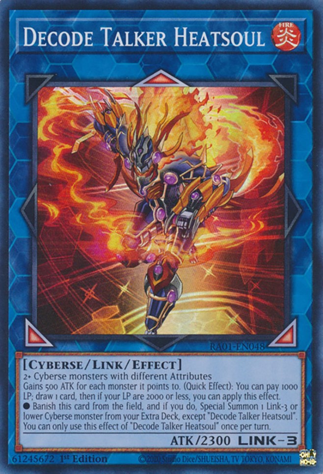 Decode Talker Heatsoul (RA01-EN048) - 25th Anniversary Rarity Collection 1st Edition