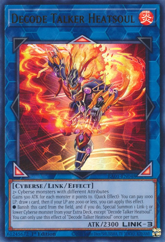 Decode Talker Heatsoul (UR) (RA01-EN048) - 25th Anniversary Rarity Collection 1st Edition