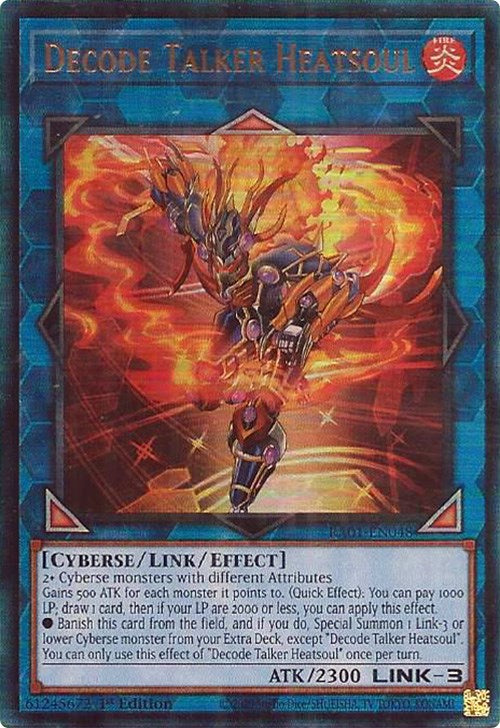 Decode Talker Heatsoul (PUR) (RA01-EN048) - 25th Anniversary Rarity Collection 1st Edition