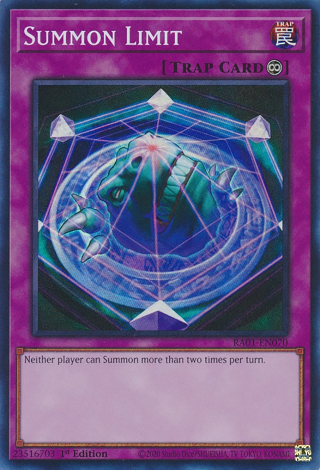 Summon Limit (RA01-EN070) - 25th Anniversary Rarity Collection 1st Edition