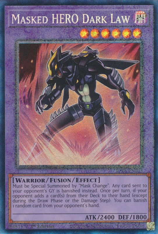 Masked HERO Dark Law (PCR) (RA01-EN025) - 25th Anniversary Rarity Collection 1st Edition