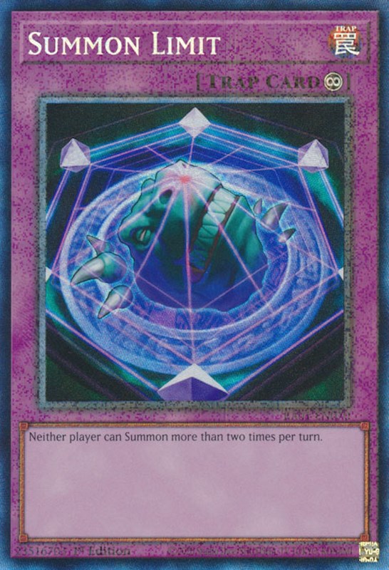 Summon Limit (PCR) (RA01-EN070) - 25th Anniversary Rarity Collection 1st Edition