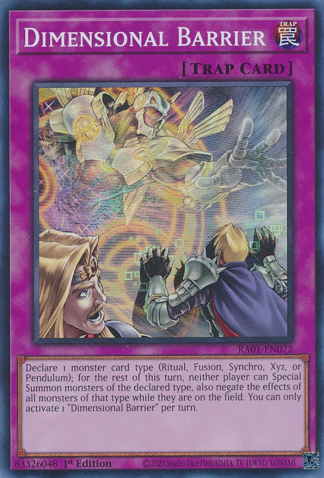 Dimensional Barrier (RA01-EN072) - 25th Anniversary Rarity Collection 1st Edition