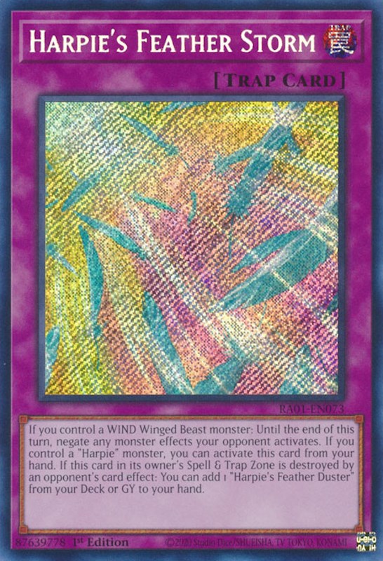 Harpie's Feather Storm (Secret Rare) (RA01-EN073) - 25th Anniversary Rarity Collection 1st Edition