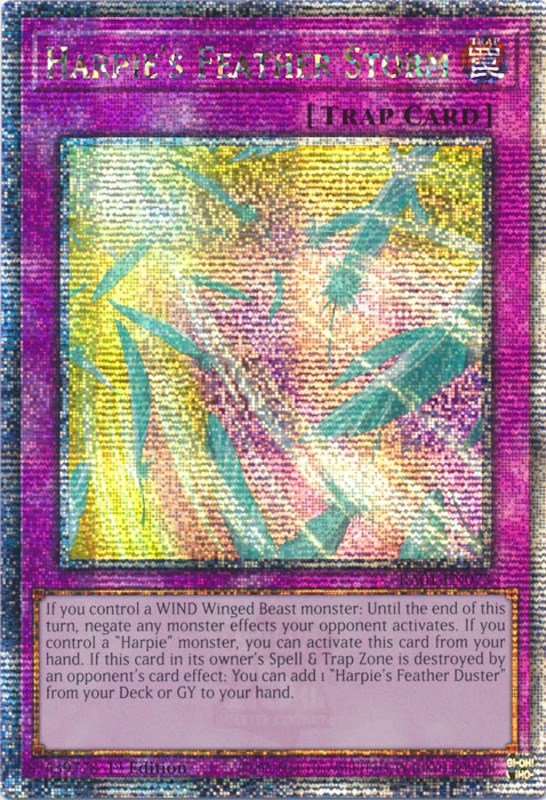 Harpie's Feather Storm (Quarter Century Secret Rare) (RA01-EN073) - 25th Anniversary Rarity Collection 1st Edition