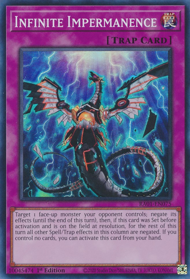 Infinite Impermanence (RA01-EN075) - 25th Anniversary Rarity Collection 1st Edition