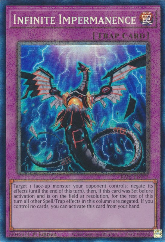 Infinite Impermanence (PCR) (RA01-EN075) - 25th Anniversary Rarity Collection 1st Edition