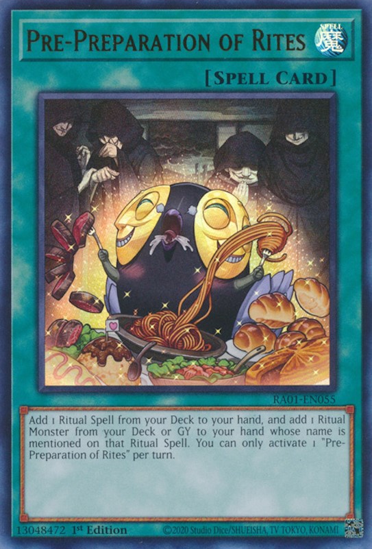 Pre-Preparation of Rites (UR) (RA01-EN055) - 25th Anniversary Rarity Collection 1st Edition