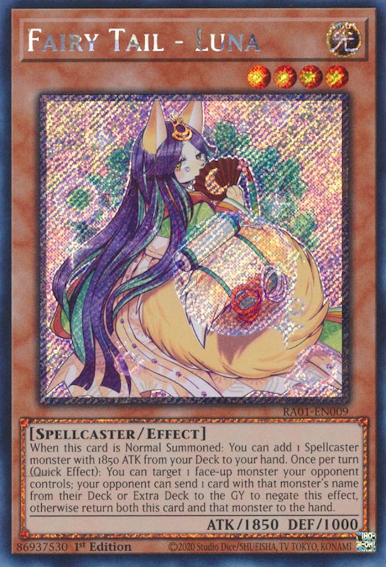 Fairy Tail - Luna (Platinum Secret Rare) (RA01-EN009) - 25th Anniversary Rarity Collection 1st Edition