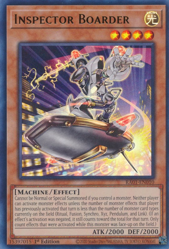 Inspector Boarder (UR) (RA01-EN010) - 25th Anniversary Rarity Collection 1st Edition