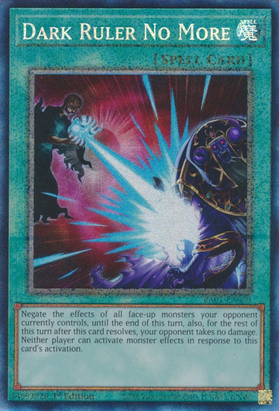 Dark Ruler No More (PCR) (RA01-EN060) - 25th Anniversary Rarity Collection 1st Edition