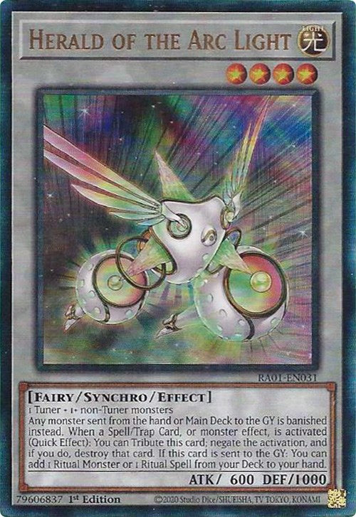 Herald of the Arc Light (PUR) (RA01-EN031) - 25th Anniversary Rarity Collection 1st Edition