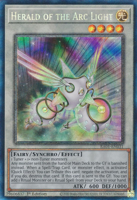 Herald of the Arc Light (PCR) (RA01-EN031) - 25th Anniversary Rarity Collection 1st Edition