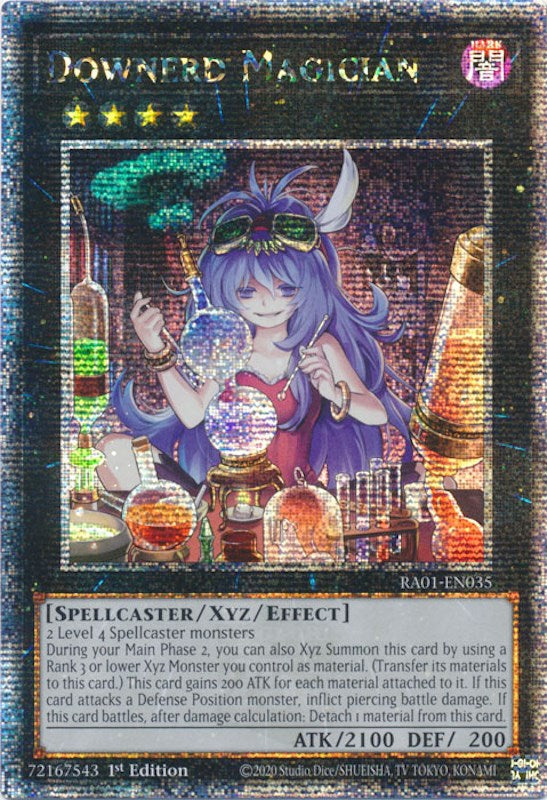Downerd Magician (Quarter Century Secret Rare) (RA01-EN035) - 25th Anniversary Rarity Collection 1st Edition