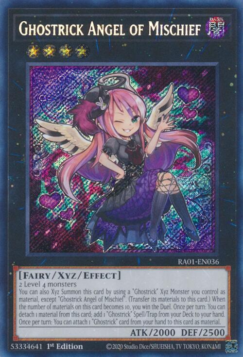 Ghostrick Angel of Mischief (Secret Rare) (RA01-EN036) - 25th Anniversary Rarity Collection 1st Edition
