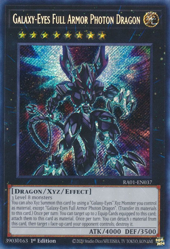Galaxy-Eyes Full Armor Photon Dragon (Secret Rare) (RA01-EN037) - 25th Anniversary Rarity Collection 1st Edition