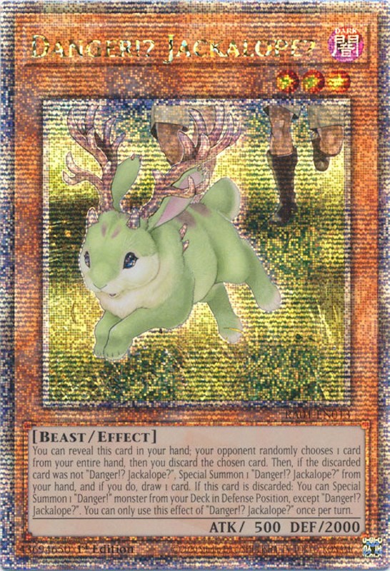 Danger!? Jackalope? (Quarter Century Secret Rare) (RA01-EN013) - 25th Anniversary Rarity Collection 1st Edition
