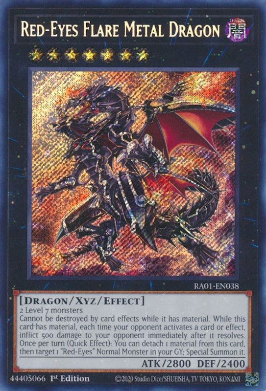 Red-Eyes Flare Metal Dragon (Secret Rare) (RA01-EN038) - 25th Anniversary Rarity Collection 1st Edition