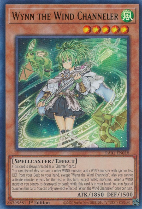 Wynn the Wind Channeler [RA01-EN018] Ultra Rare