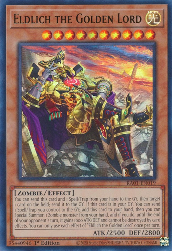Eldlich the Golden Lord (Alternate Art) (UR) (RA01-EN019) - 25th Anniversary Rarity Collection 1st Edition