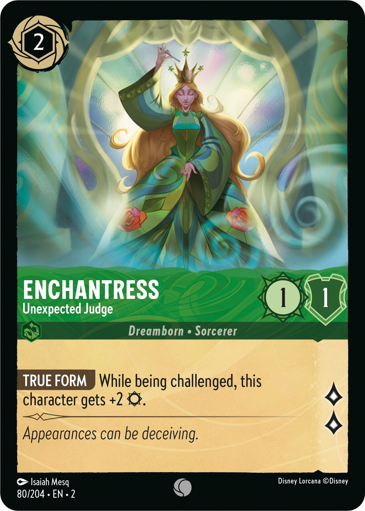 Enchantress - Unexpected Judge (80/204) - Rise of the Floodborn Cold Foil