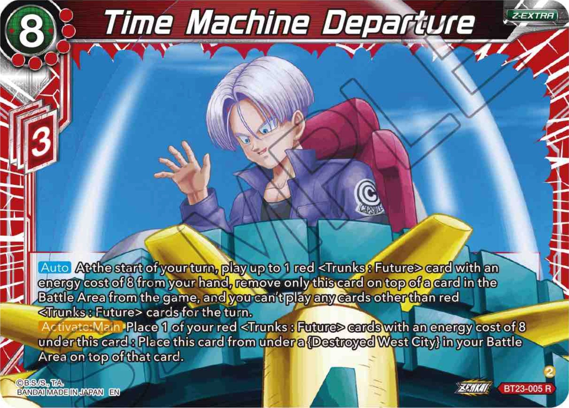 Time Machine Departure (BT23-005) [Perfect Combination] Parallel Foil