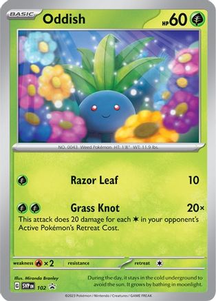 Oddish - 102 [102] (SV: Scarlet & Violet Promo Cards)