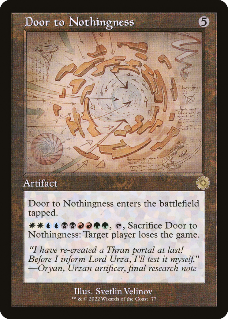 Door to Nothingness (BRR-077) - The Brothers' War Retro Artifacts