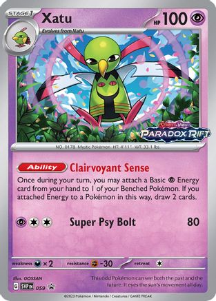 Xatu [59] (SV: Scarlet & Violet Promo Cards) Holofoil