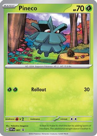 Pineco [61] (SV: Scarlet & Violet Promo Cards) Holofoil