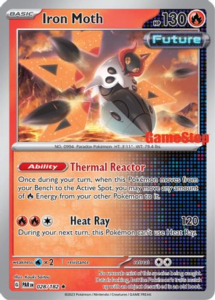 Iron Moth (Gamestop Promo) 028/182 - Miscellaneous Cards & Products Reverse Holofoil