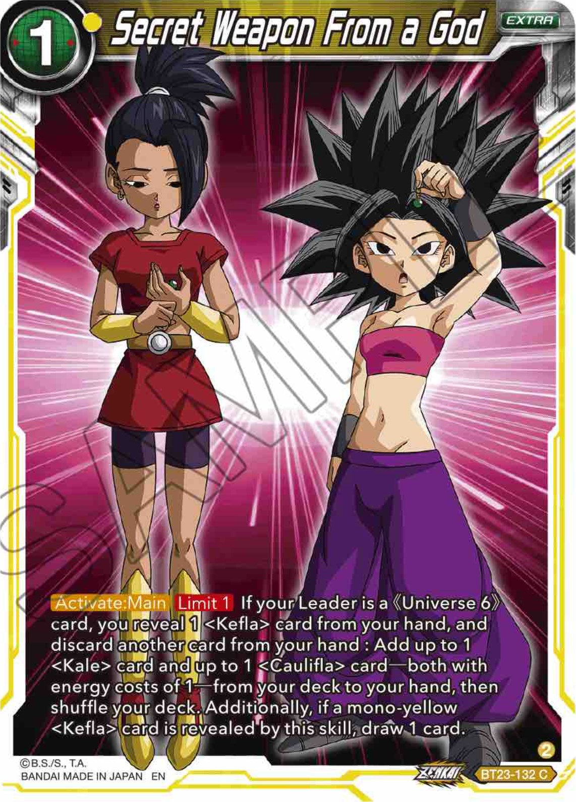 Secret Weapon From a God (BT23-132) [Perfect Combination] Parallel Foil