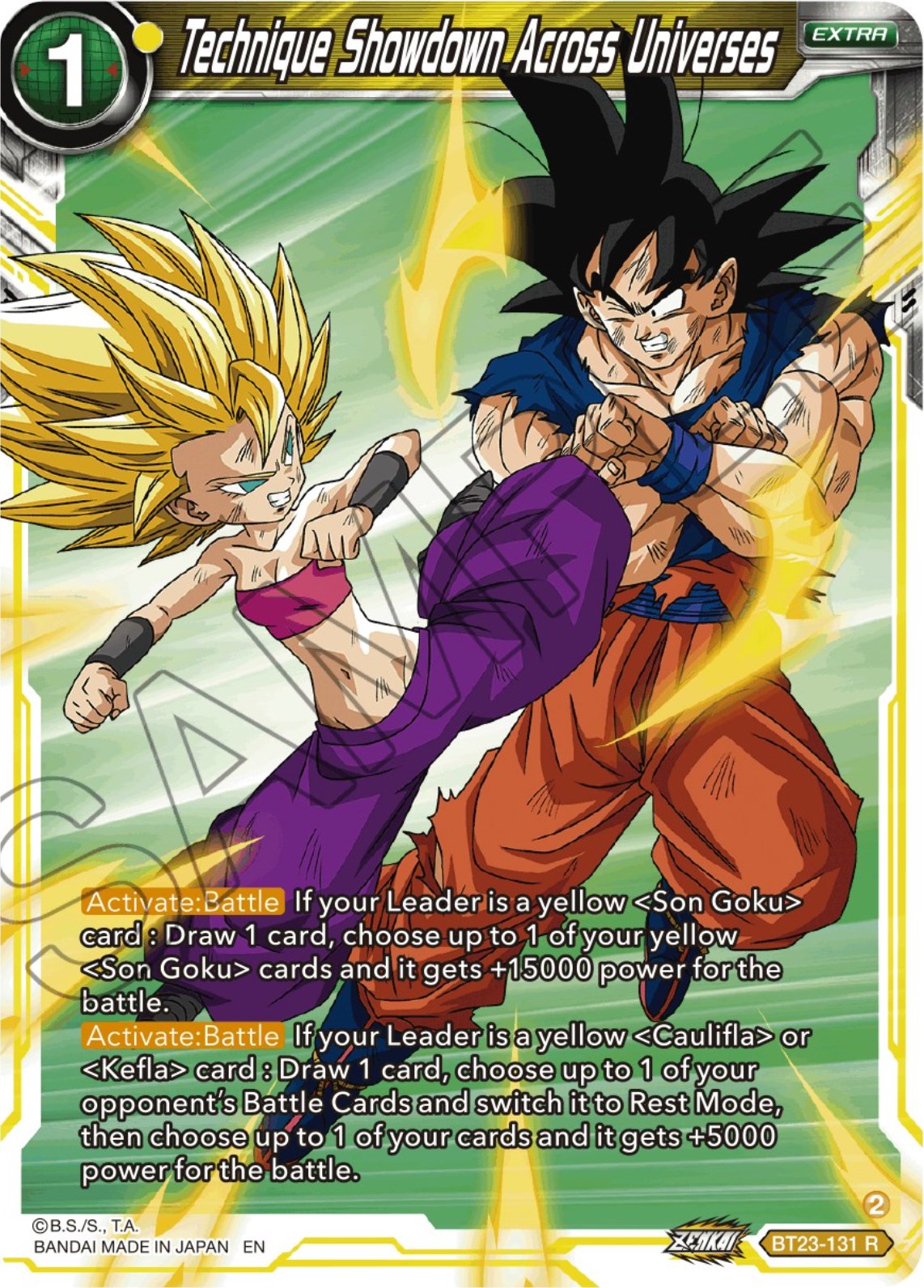 Technique Showdown Across Universes (BT23-131) [Perfect Combination] Parallel Foil