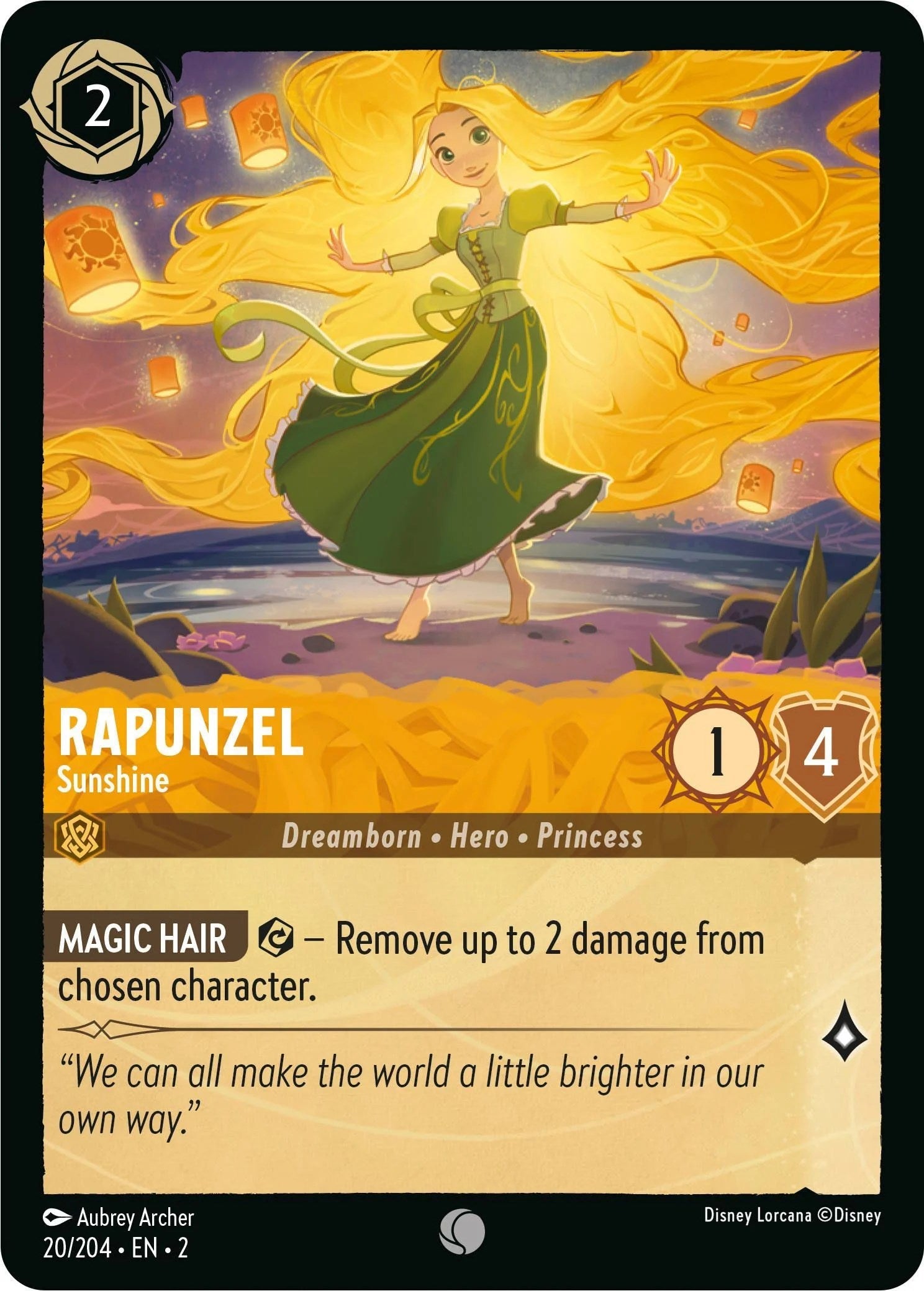 Rapunzel - Sunshine (20/204) - Rise of the Floodborn Cold Foil