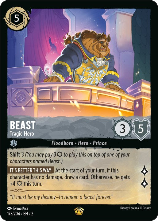 Beast - Tragic Hero (173/204) - Rise of the Floodborn Cold Foil