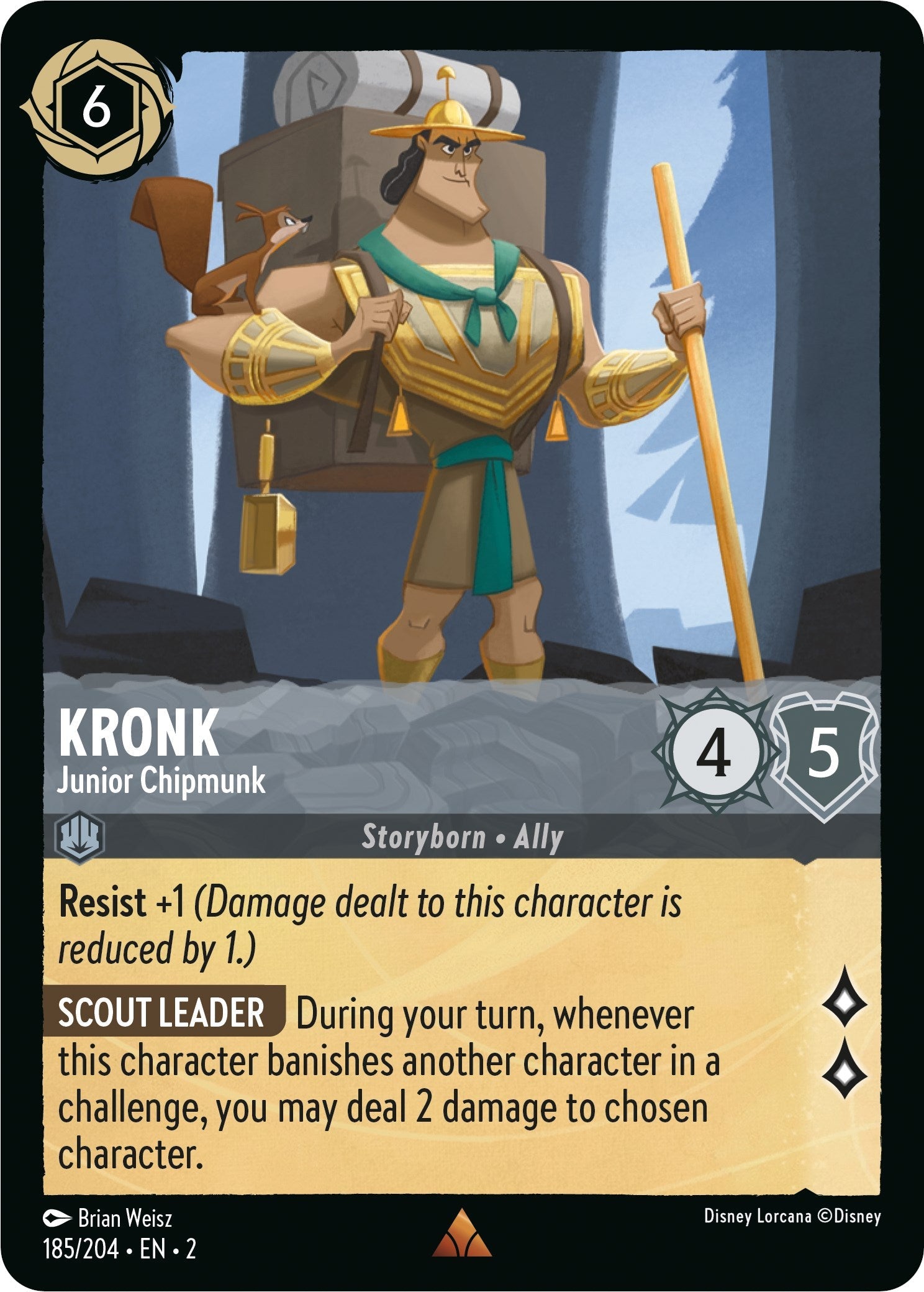 Kronk - Junior Chipmunk (185/204) - Rise of the Floodborn Cold Foil
