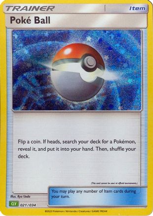 Poke Ball (CLV) 021/034 - Trading Card Game Classic Holofoil
