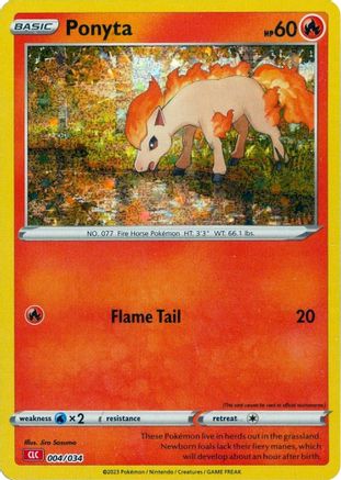 Ponyta [4] (Trading Card Game Classic) Holofoil