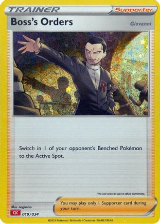 Boss's Orders (CLC) 019/034 - Trading Card Game Classic Holofoil
