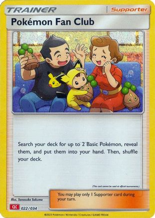 Pokemon Fan Club (CLC) 022/034 - Trading Card Game Classic Holofoil