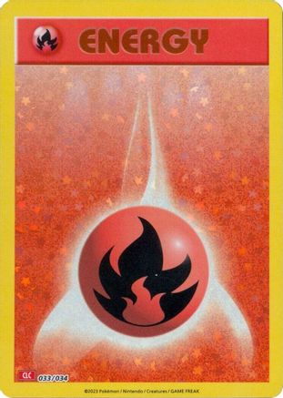 Basic Fire Energy [33] (Trading Card Game Classic) Holofoil