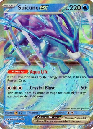 Suicune ex [10] (Trading Card Game Classic) Holofoil