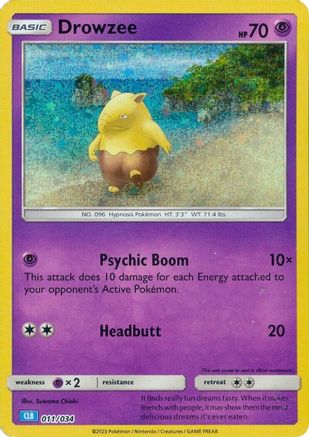 Drowzee [11] (Trading Card Game Classic) Holofoil