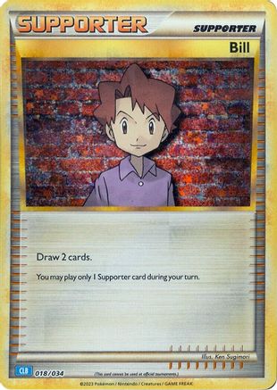 Bill (CLB) 018/034 - Trading Card Game Classic Holofoil