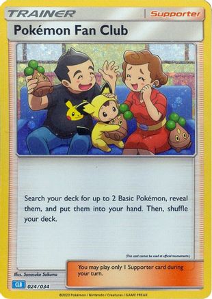 Pokemon Fan Club (CLB) [24] (Trading Card Game Classic) Holofoil